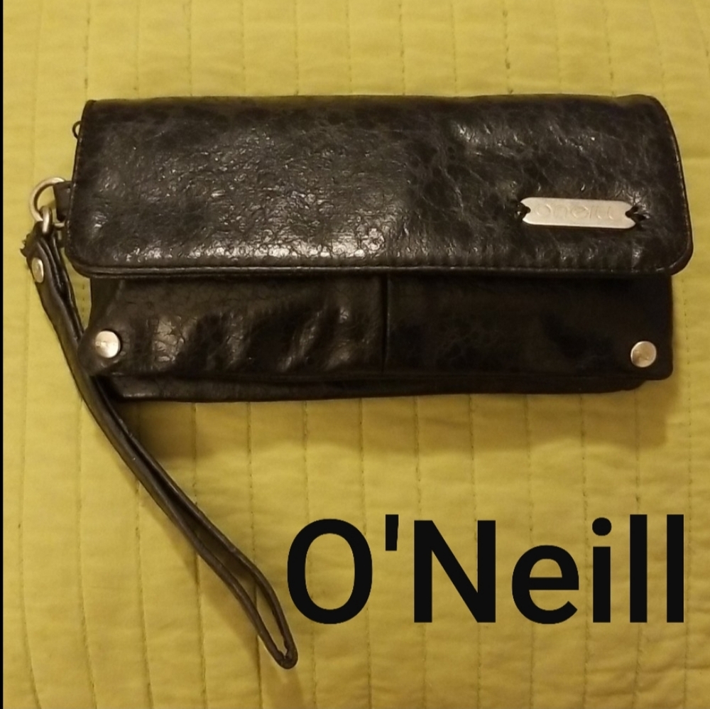 O'NEILL 100% Genuine Soft Leather wristlet wallet!